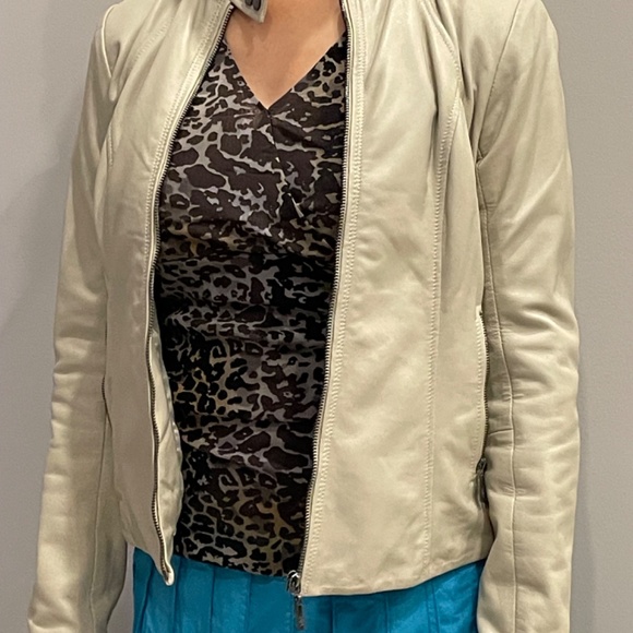 Cole Haan Leather Jacket - Picture 2 of 7